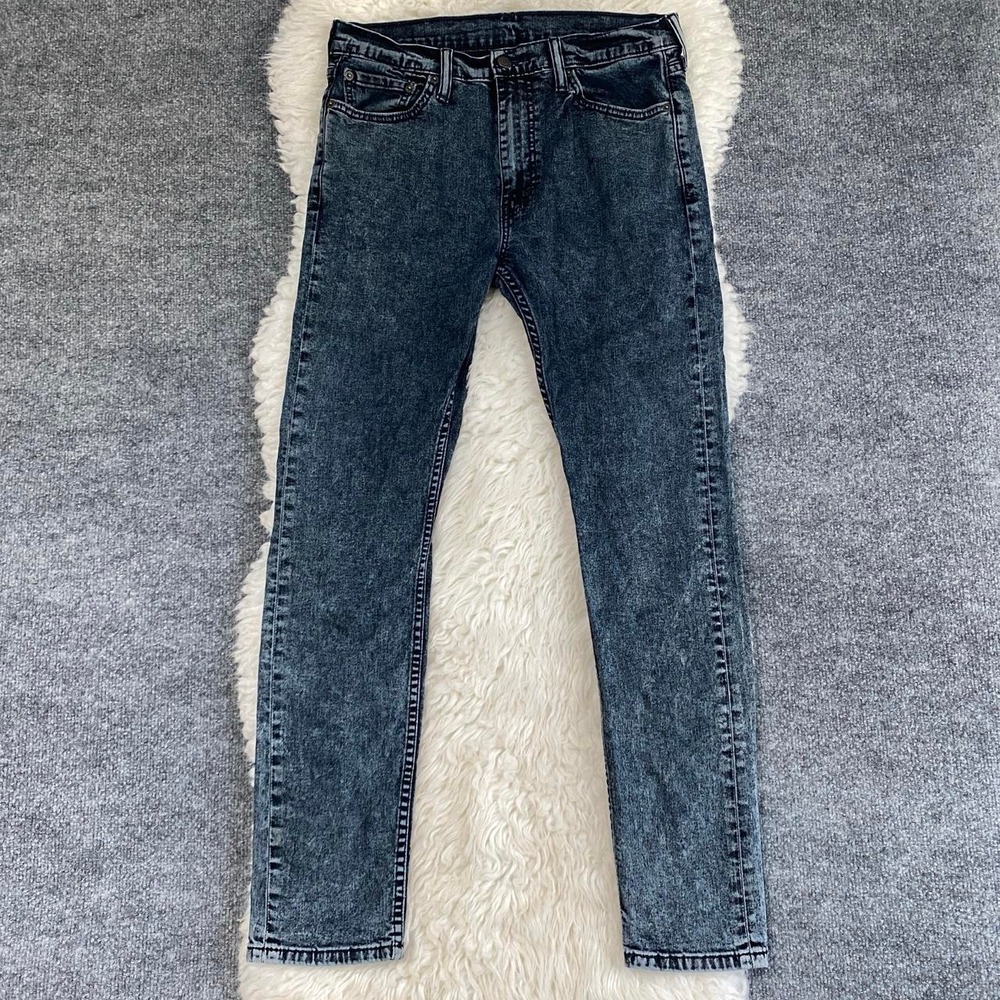 LEVI'S 510 BLACK ACID WASH DENIM JEANS Y2K GRUNGE EDGY STREETWEAR ROCKER PUNK